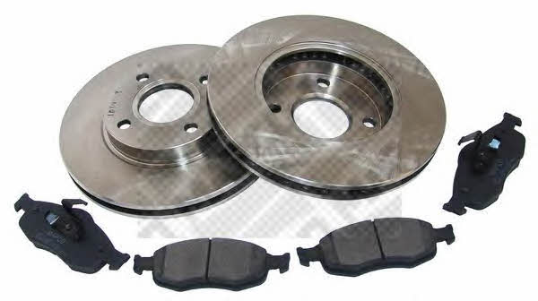 Mapco 47657 Front ventilated brake discs with pads, set 47657