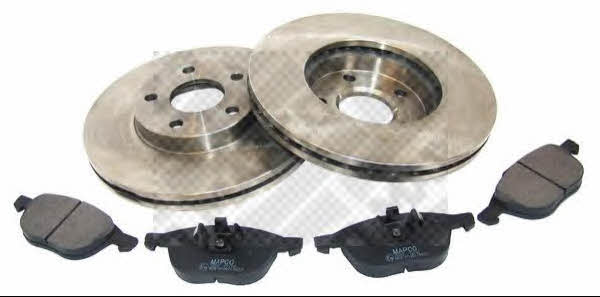  47660 Front ventilated brake discs with pads, set 47660