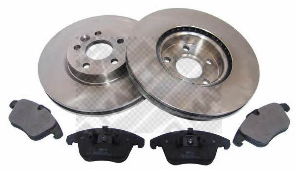 Mapco 47661 Front ventilated brake discs with pads, set 47661