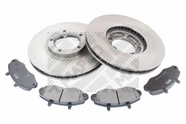 Mapco 47665 Front ventilated brake discs with pads, set 47665