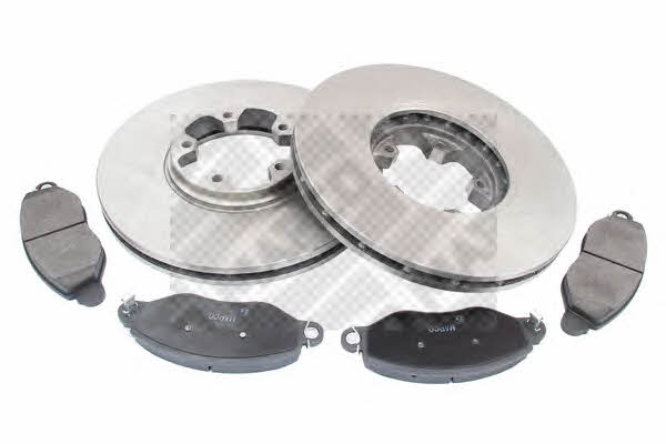  47668 Front ventilated brake discs with pads, set 47668