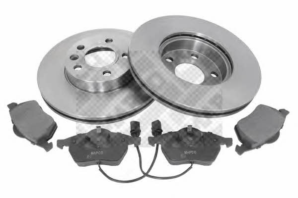  47669 Front ventilated brake discs with pads, set 47669