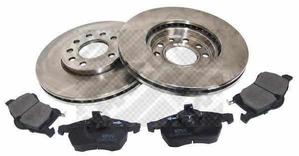Mapco 47671 Front ventilated brake discs with pads, set 47671