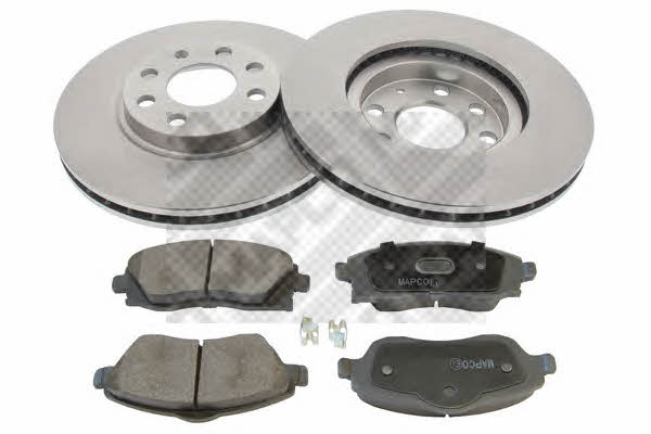 Mapco 47673 Front ventilated brake discs with pads, set 47673