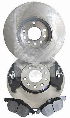 Mapco 47674 Front ventilated brake discs with pads, set 47674