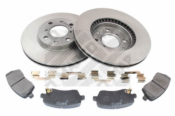 Mapco 47685 Front ventilated brake discs with pads, set 47685