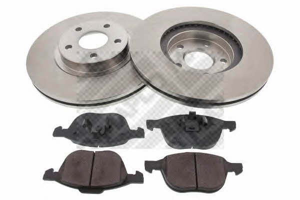  47688 Front ventilated brake discs with pads, set 47688