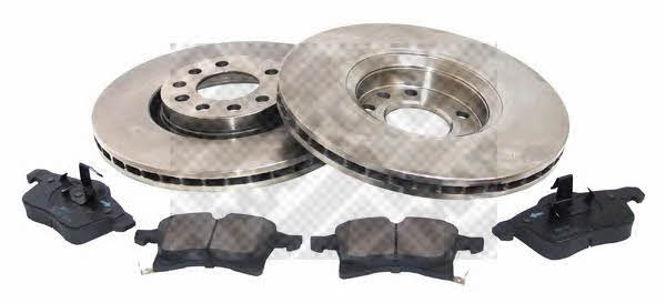 Mapco 47690 Front ventilated brake discs with pads, set 47690