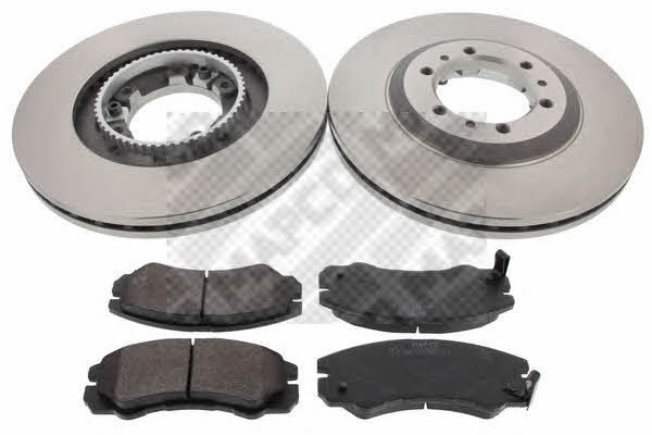  47696 Front ventilated brake discs with pads, set 47696