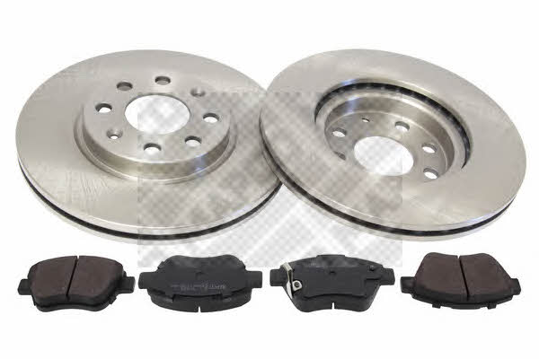 Mapco 47711 Front ventilated brake discs with pads, set 47711