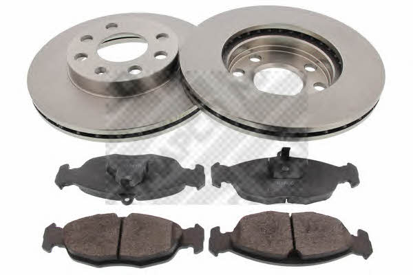  47752 Front ventilated brake discs with pads, set 47752