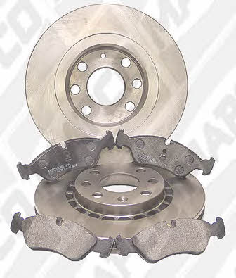  47753 Front ventilated brake discs with pads, set 47753