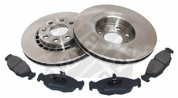 Mapco 47755 Front ventilated brake discs with pads, set 47755