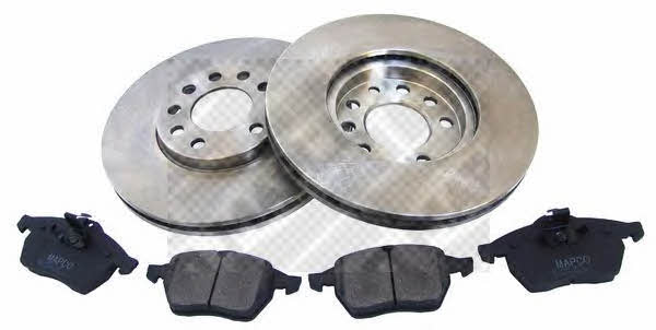 Mapco 47757 Front ventilated brake discs with pads, set 47757