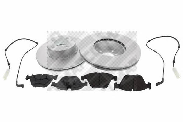 Mapco 47763HPS Front ventilated brake discs with pads, set 47763HPS