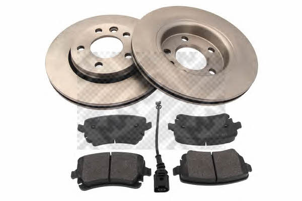 Mapco 47780 Rear ventilated brake discs with pads, set 47780
