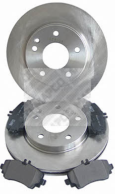  47802 Front ventilated brake discs with pads, set 47802