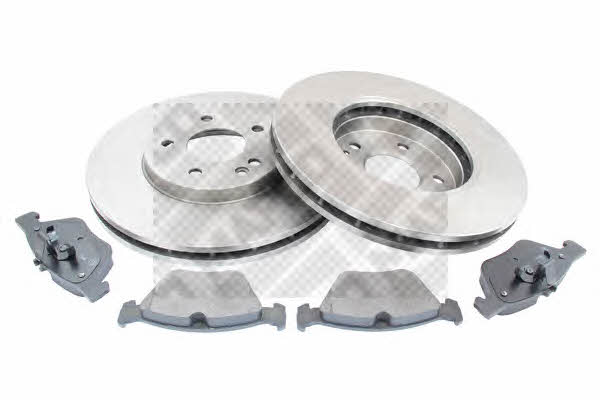  47808 Front ventilated brake discs with pads, set 47808