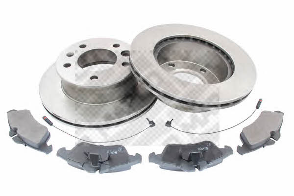 Mapco 47809 Front ventilated brake discs with pads, set 47809