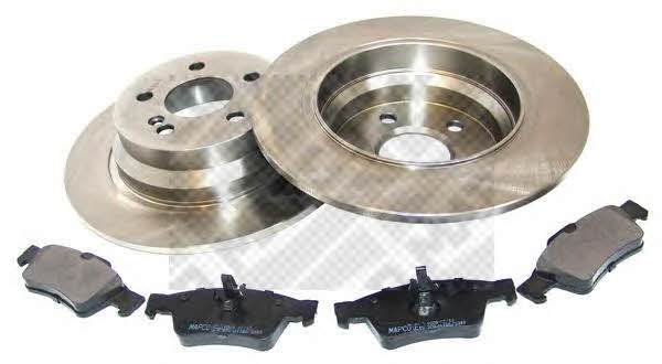  47811 Brake discs with pads rear non-ventilated, set 47811