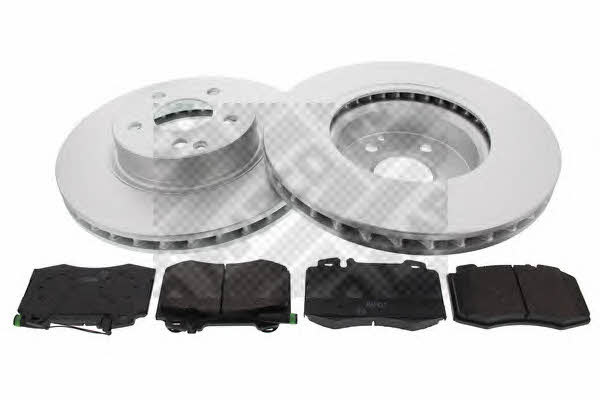 Mapco 47812HPS Front ventilated brake discs with pads, set 47812HPS