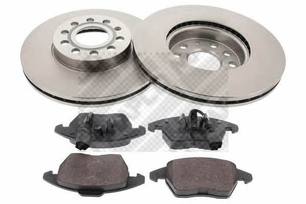 Mapco 47830 Front ventilated brake discs with pads, set 47830