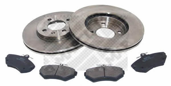 Mapco 47852 Front ventilated brake discs with pads, set 47852