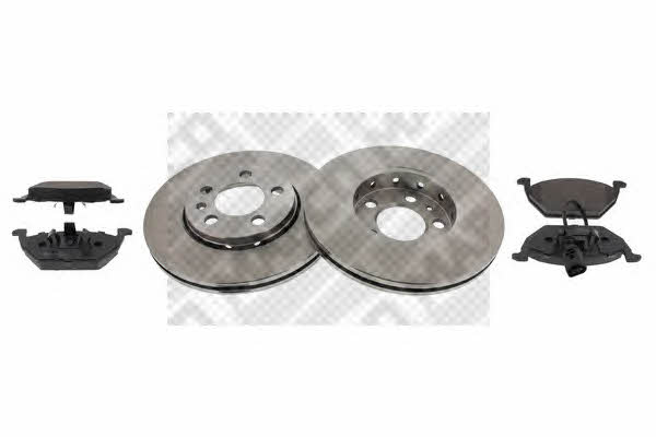  47855 Front ventilated brake discs with pads, set 47855