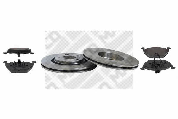  47857 Front ventilated brake discs with pads, set 47857