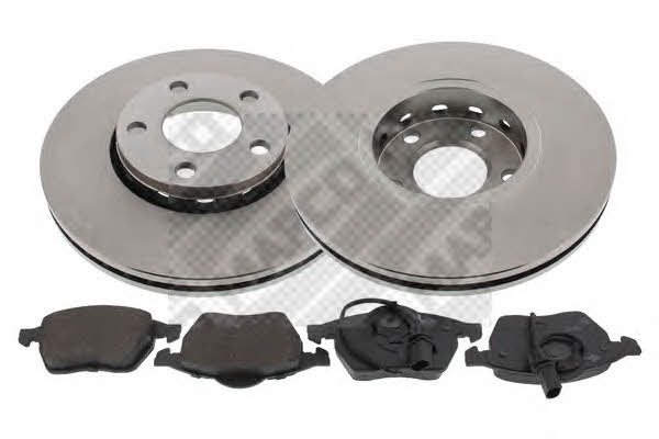 Mapco 47860 Front ventilated brake discs with pads, set 47860