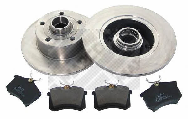  47865 Brake discs with pads rear non-ventilated, set 47865