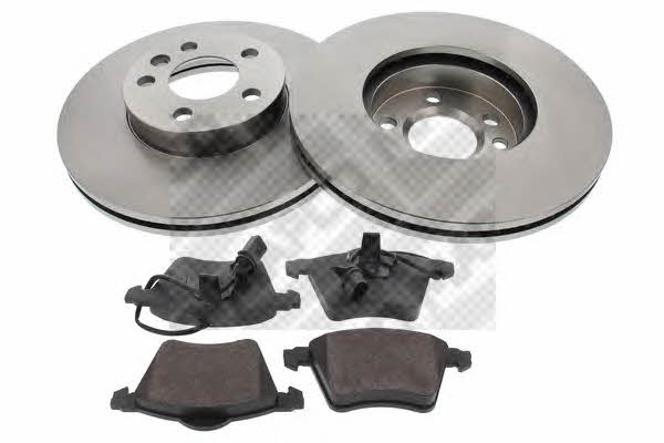 Mapco 47879 Front ventilated brake discs with pads, set 47879