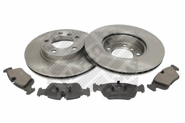 Mapco 47881 Front ventilated brake discs with pads, set 47881