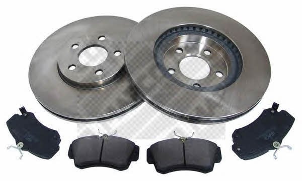 Mapco 47893 Front ventilated brake discs with pads, set 47893