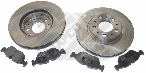 Mapco 47950 Front ventilated brake discs with pads, set 47950