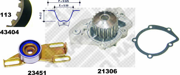  41404 TIMING BELT KIT WITH WATER PUMP 41404