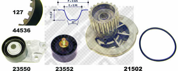  41536/1 TIMING BELT KIT WITH WATER PUMP 415361