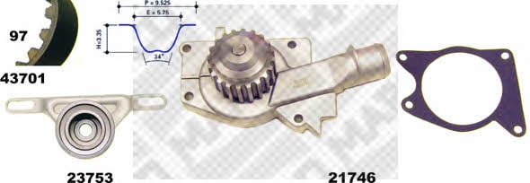  41701 TIMING BELT KIT WITH WATER PUMP 41701