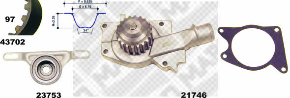  41702 TIMING BELT KIT WITH WATER PUMP 41702