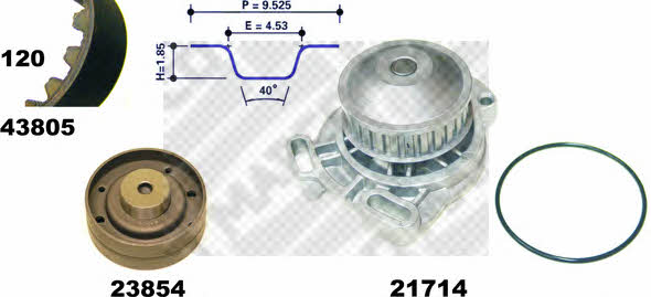  41805 TIMING BELT KIT WITH WATER PUMP 41805