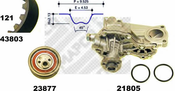  41814 TIMING BELT KIT WITH WATER PUMP 41814