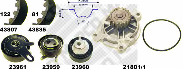  41819/1 TIMING BELT KIT WITH WATER PUMP 418191