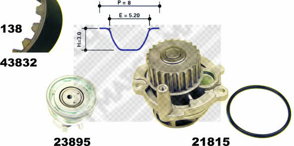  41832 TIMING BELT KIT WITH WATER PUMP 41832