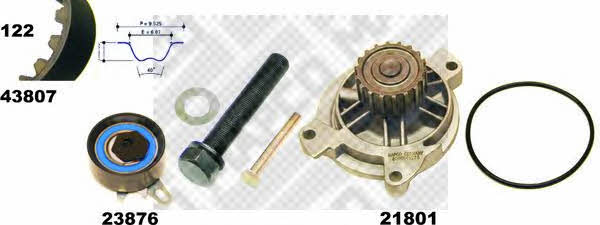 Mapco 41834 TIMING BELT KIT WITH WATER PUMP 41834
