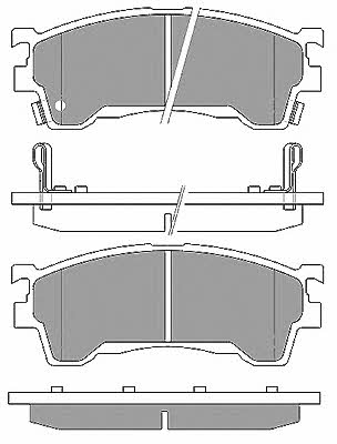 Mapco 6657 Brake Pad Set, disc brake 6657