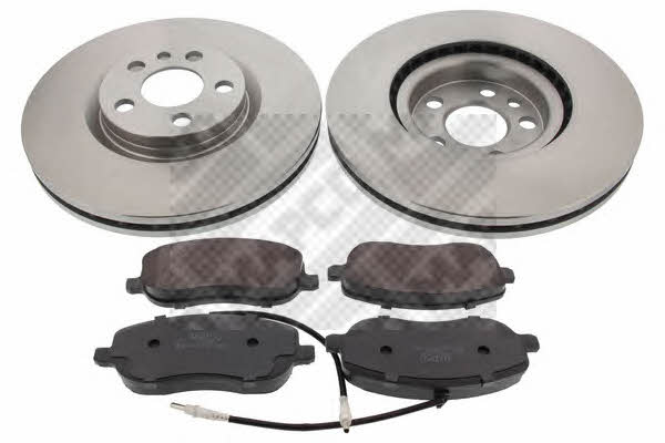  47018 Front ventilated brake discs with pads, set 47018