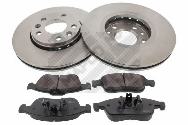 Mapco 47177 Front ventilated brake discs with pads, set 47177