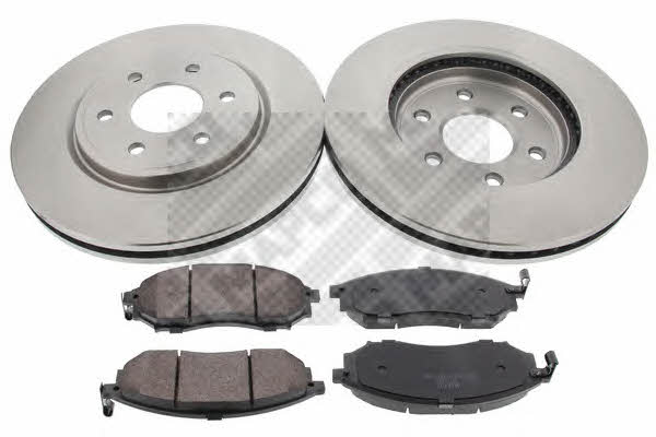 Mapco 47528 Brake discs with pads, set 47528