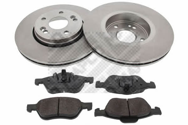  47175 Front ventilated brake discs with pads, set 47175