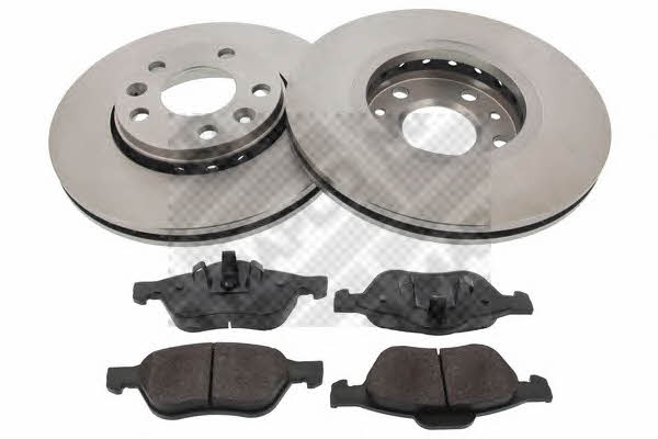  47176 Front ventilated brake discs with pads, set 47176